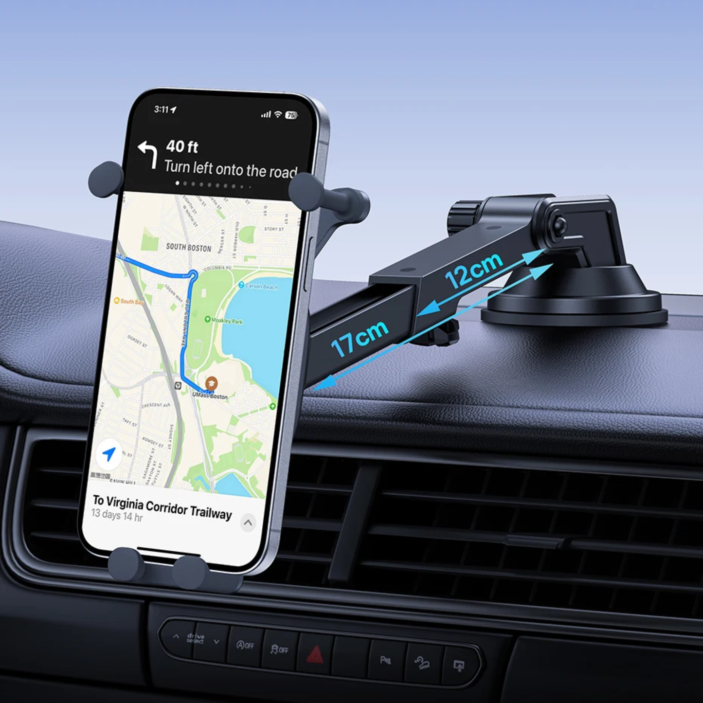 Wireless charging car phone holder