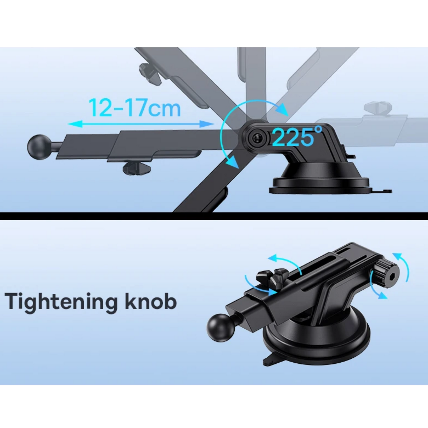 Wireless charging car phone holder