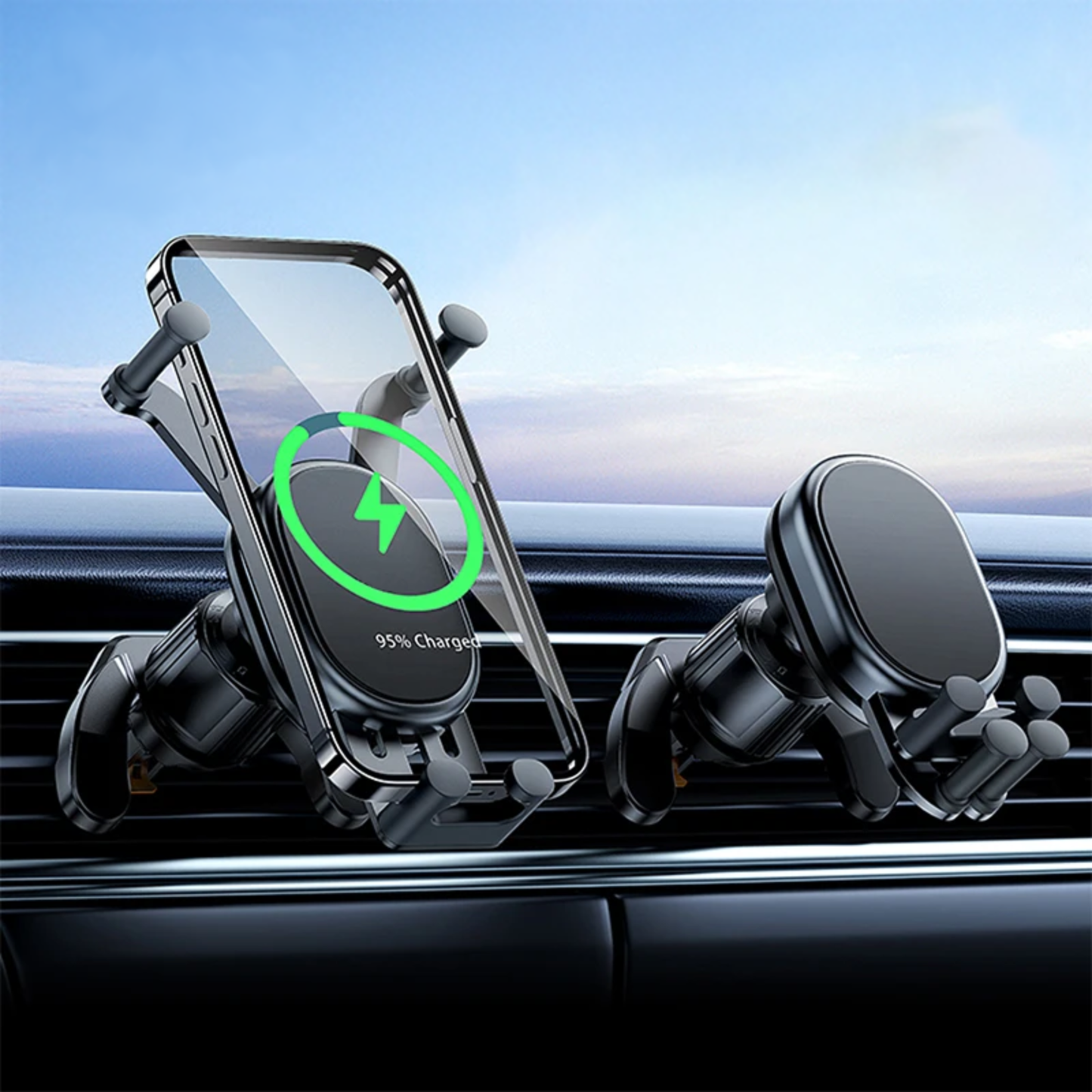 Wireless charging car phone holder