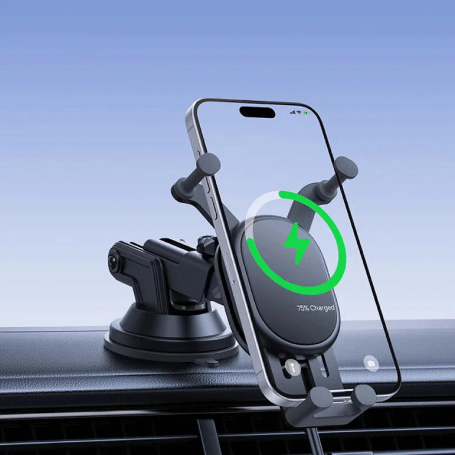 Wireless charging car phone holder